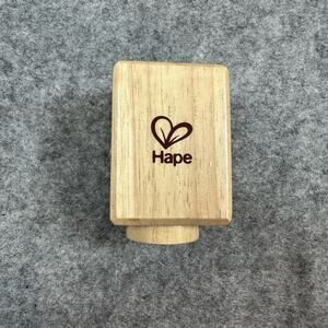 Hape Quadrilla Marble Run Replacement Part Natural Wood Straight Hape Logo Piece